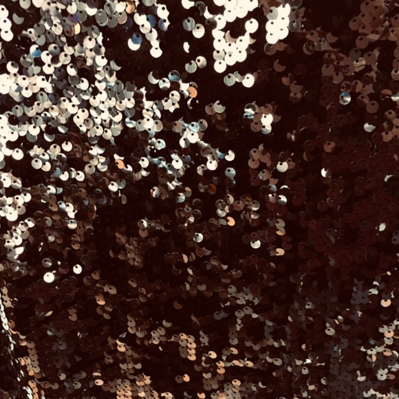 Express Black and Silver Sequin Top - Picture 5 of 15